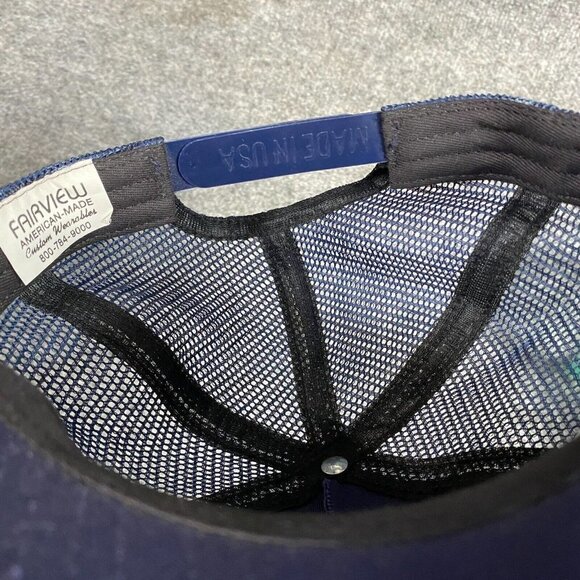 Thornton Contracting Trucker Hat Blue Vintage Made in USA - Picture 5 of 5